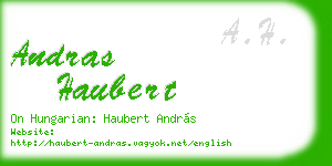 andras haubert business card