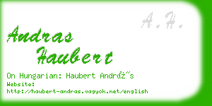 andras haubert business card